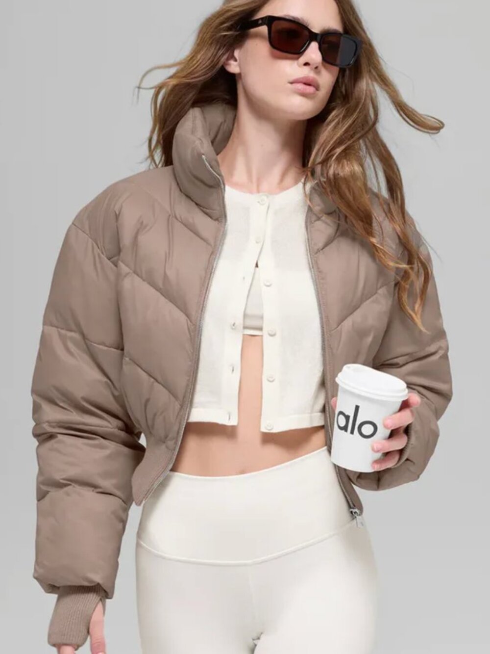 Alo Yoga Atmosphere Puffer Chai - Size S